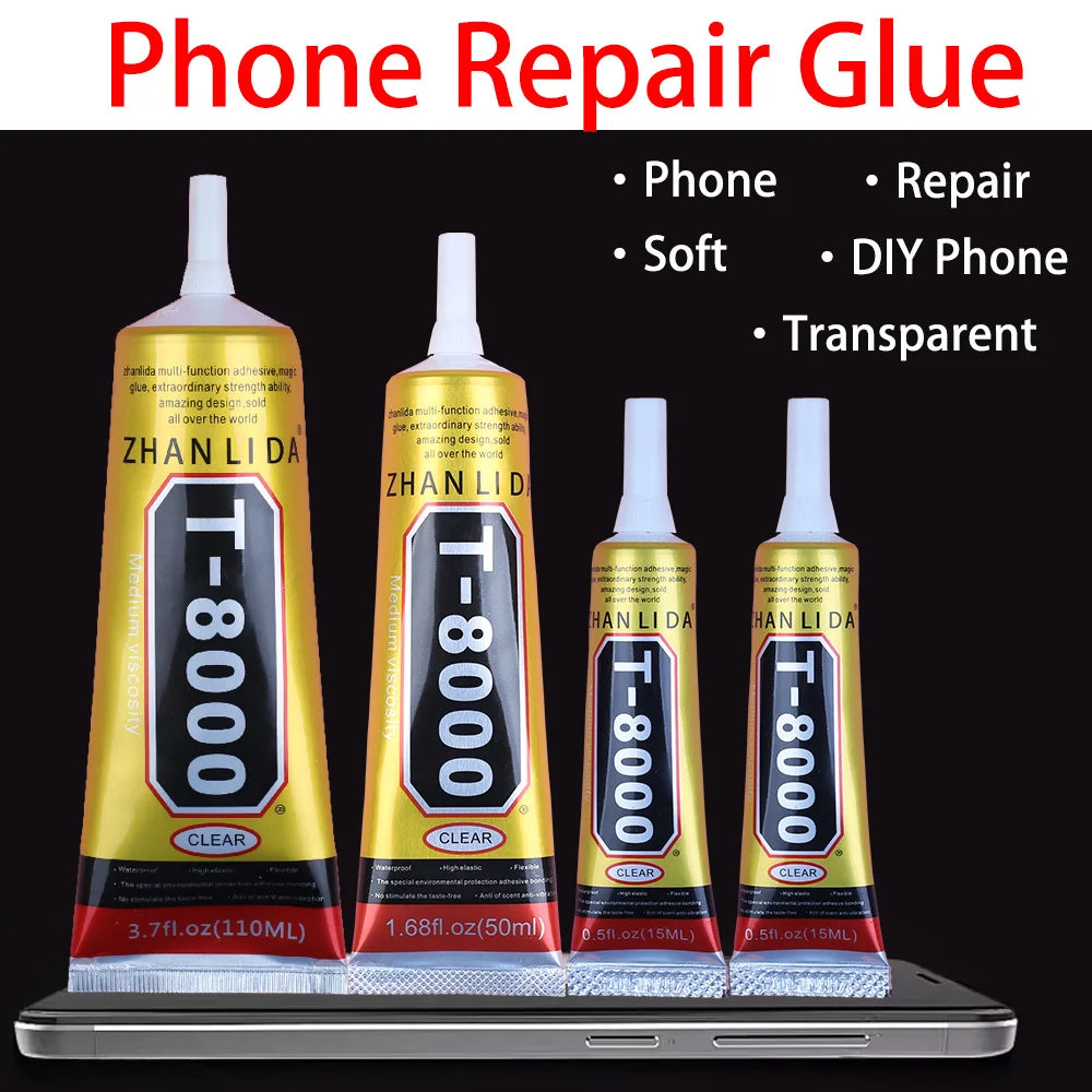 T8000 Precision Glue Jewelry Rhinestone Shoe Phone Repair DIY Adhesive Crystal Clothes Textiles Ziai Patches Leather Fabric Bond