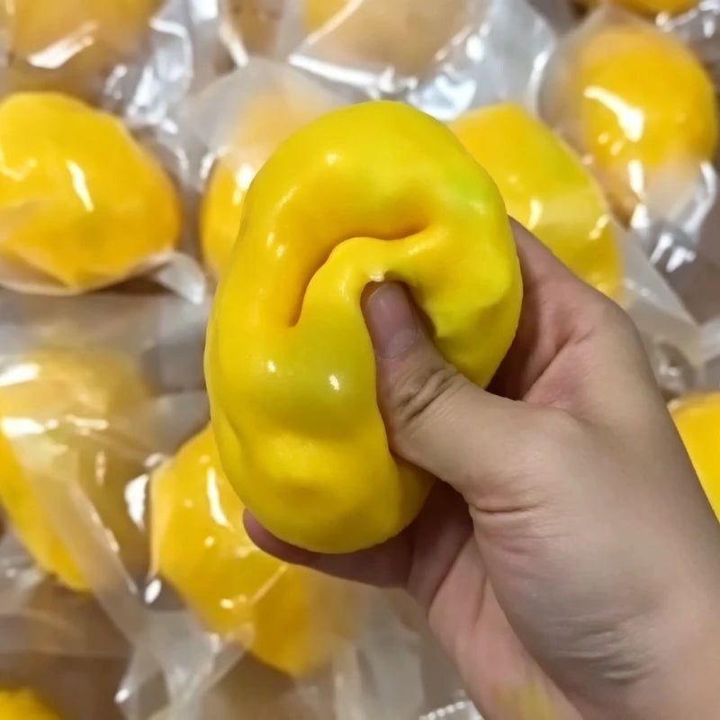 Handmade Warm Crispy Mango Squishy Fidget Ball Color-Changing Asmr Sensory Stress Relief Toy Squeeze Toy for Stress Relief