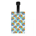 Custom Happy P-Piglets Anime Big Movie Luggage Tag With Name Card Privacy Cover ID Label for Travel Bag Suitcase