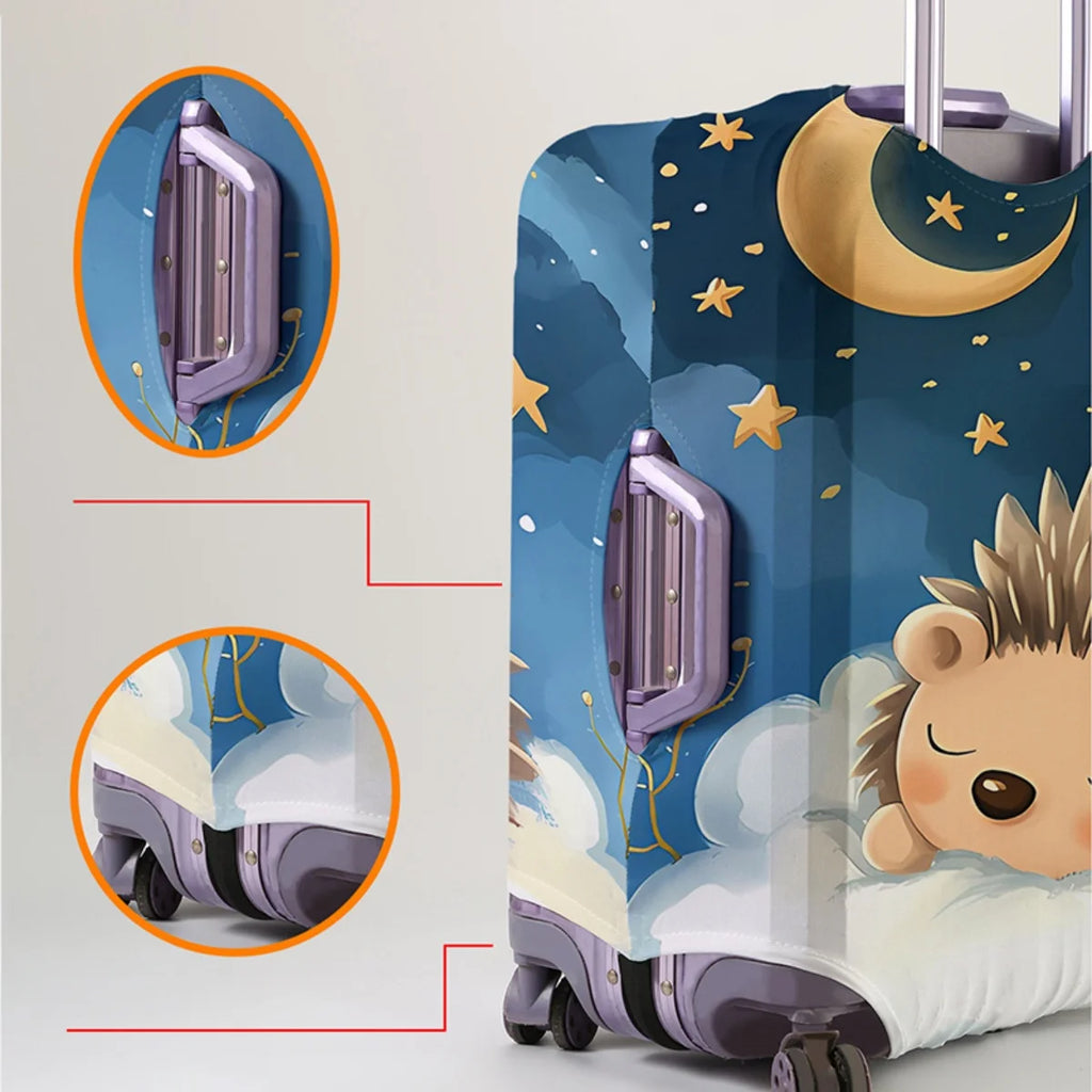 Animal pattern luggage protection cover, set suitable for 18-32 inch luggage cover, suitcase handle cover, travel accessories
