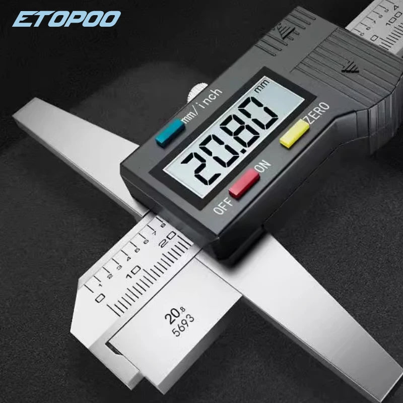 150/200/300 MM Digital Single Hook Depth Gauge Metal Digital Electric Depth Gauge Digital Vernier Caliper
