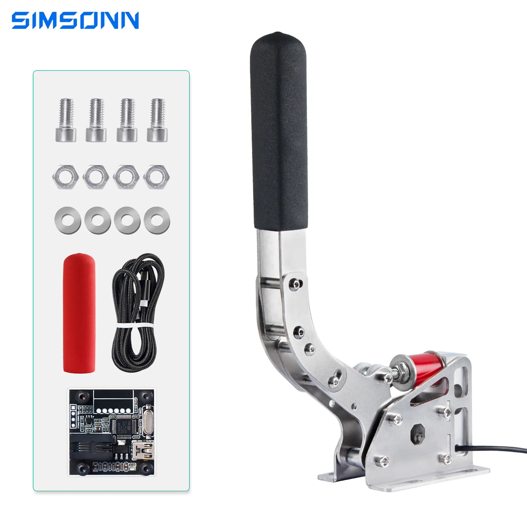 SIMSONN USB Handbrake 200KG Load Cell For PC Simracing For Driving Simulator Compatible with Logitech G29/G27/G25 T300 T500 RS