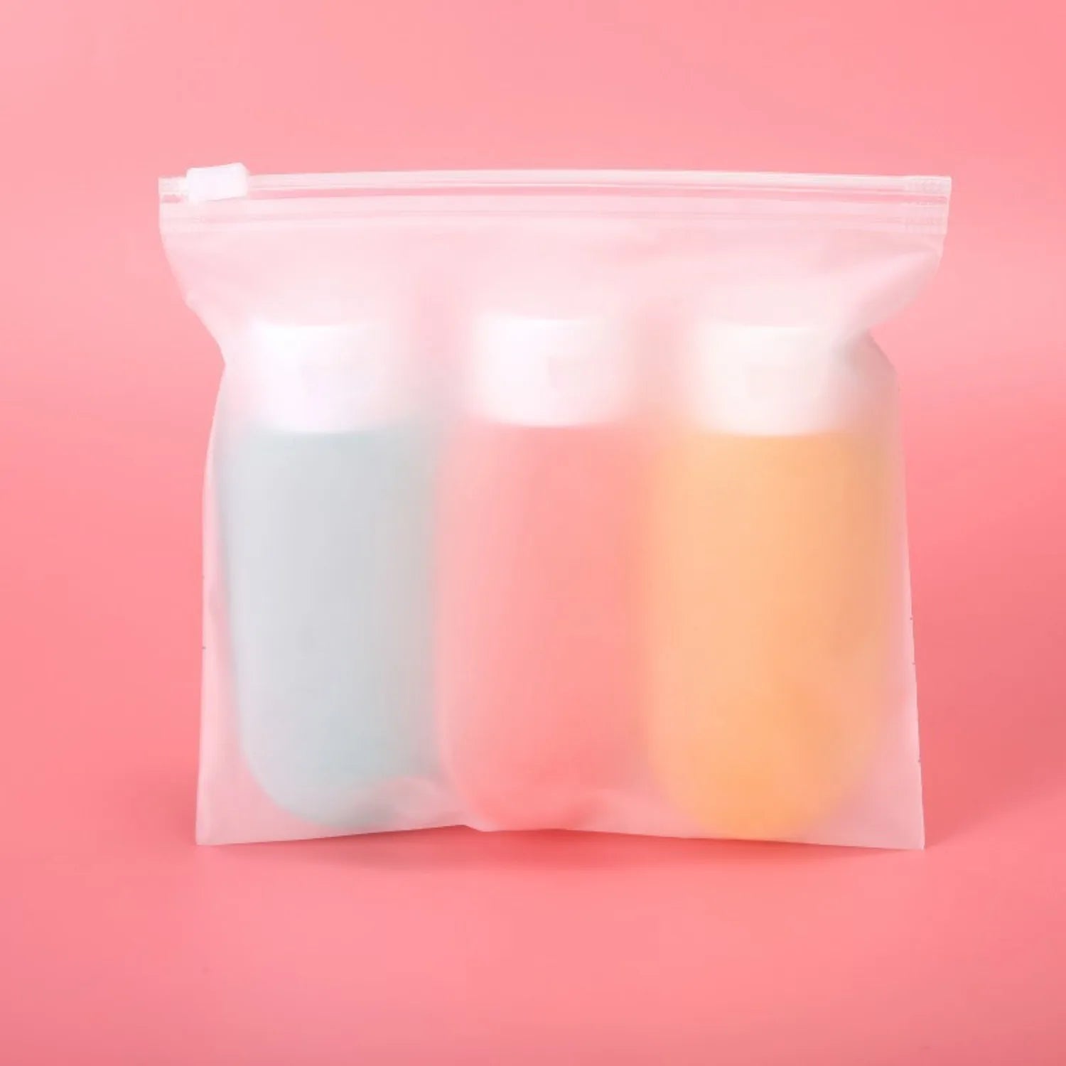 4Pcs Travel Bottles Set Refillable Bottle Cosmetic Containers 60ml Cream Lotion Shampoo Travel Dispenser Squeeze Tube Makeup