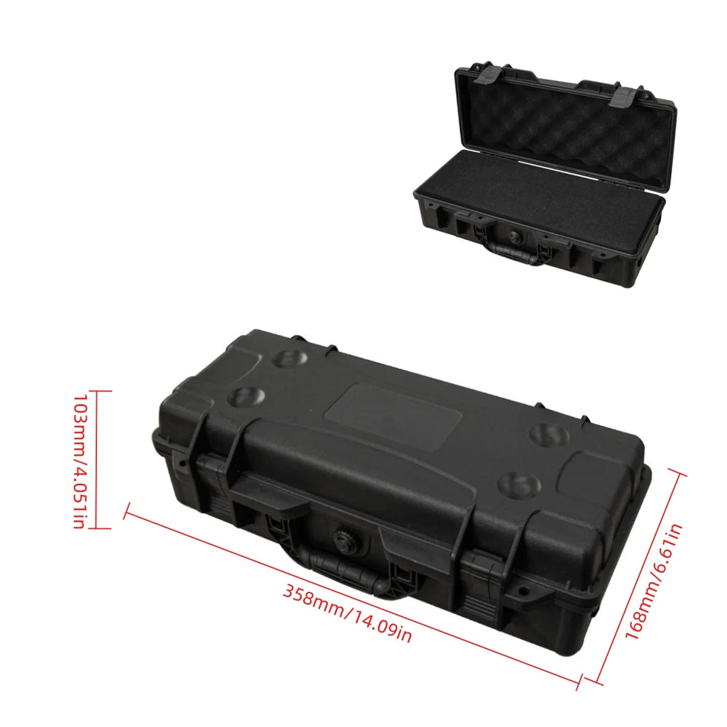 Waterproof Vehicle Maintenance and Repair Toolbox With Pre-cut Universal FOAM, Hard Shell PP Suitcase Portable Wear-Resistant Sh