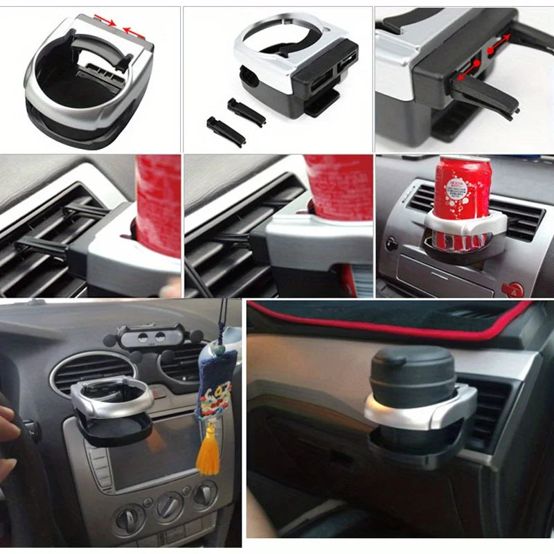 Car Drink Holders Universal Car Water Cup Holders Car Accessories Truck Car Air Outlet Beverage Rack Door Mount Bottle Stands
