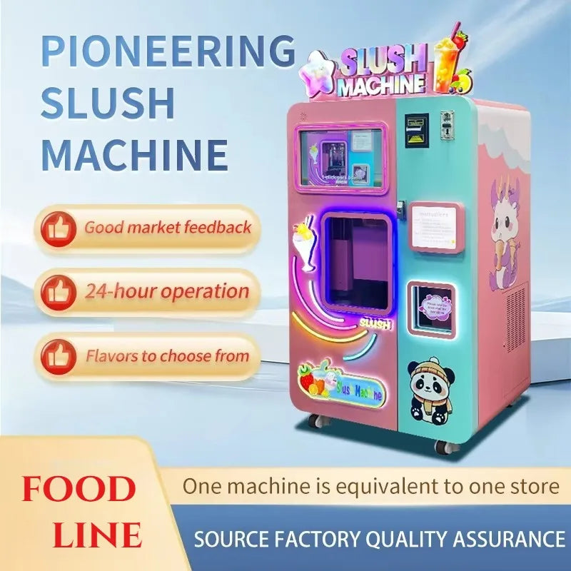 Sweetener Optional Slush Vending Machine Adapt Normal Sugar Syrup And Zero Calorie Sugar Free Base To Make Regular
