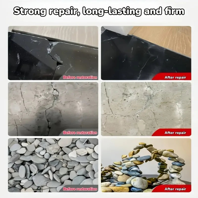 IFUBO Heavy-Duty Stone Liquid Glue: Waterproof Epoxy – Strong Bond for Marble/Granite, Safe for Pools/Aquariums/Outdoor Use