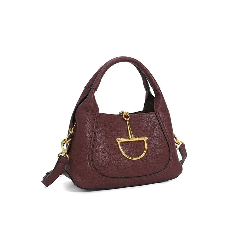 Stylish Solid Color Designer Diaper Bag Women Luxury Leather Tote Large Capacity Elegant Crossbody Handbag For Simple Chic
