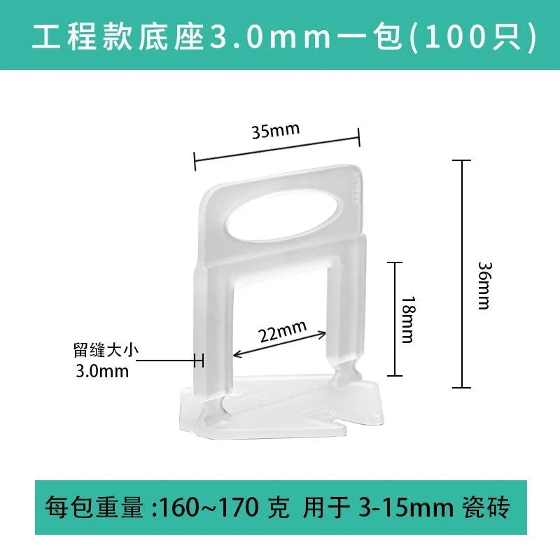 100PCS Red/ Black Plastic Wedges Ceramic Tile Leveling System Tiling Floor Wall  Carrelage Construction Tools Building