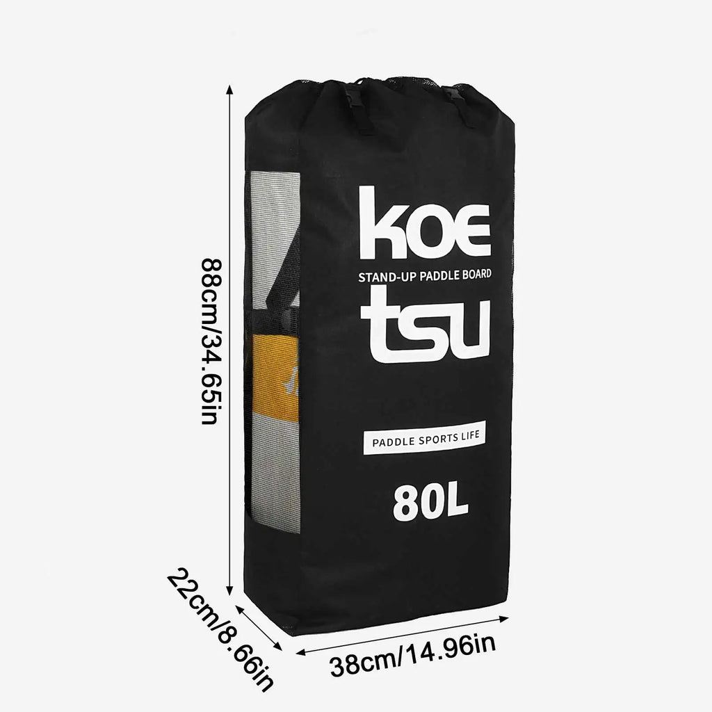 80L Premium Inflatable Paddle Board Bag, SUP Kayak Bag Travel Backpack Large Capacity Storage Bag Made from 600D Oxford Cloth