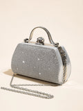 1 PC Glitter Women's Evening Bags Formal Party Clutches, Elegant Sparkling Crystal Clutch Purses Bride and Bridesmaid Handbag fo