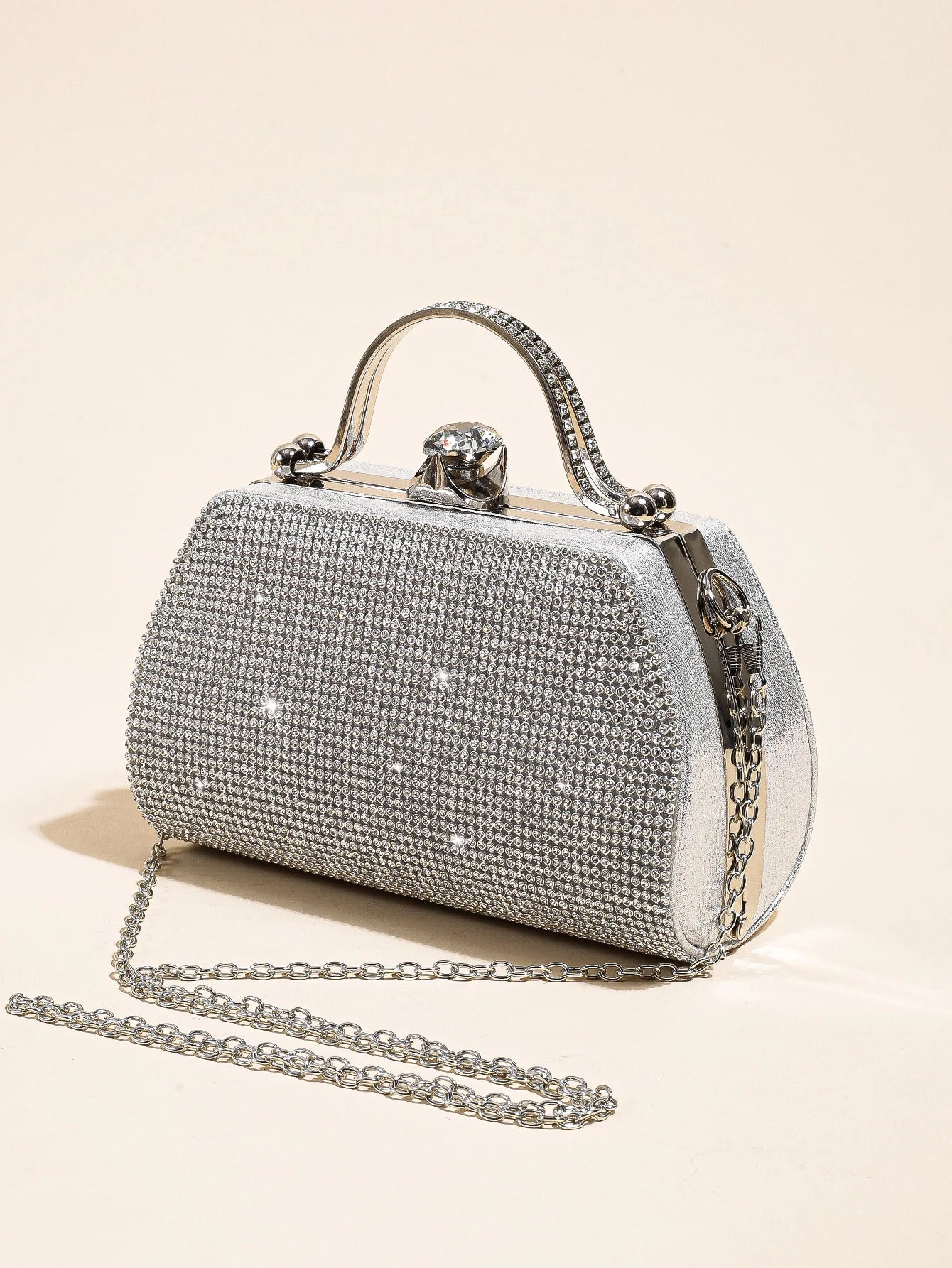 1 PC Glitter Women's Evening Bags Formal Party Clutches, Elegant Sparkling Crystal Clutch Purses Bride and Bridesmaid Handbag fo
