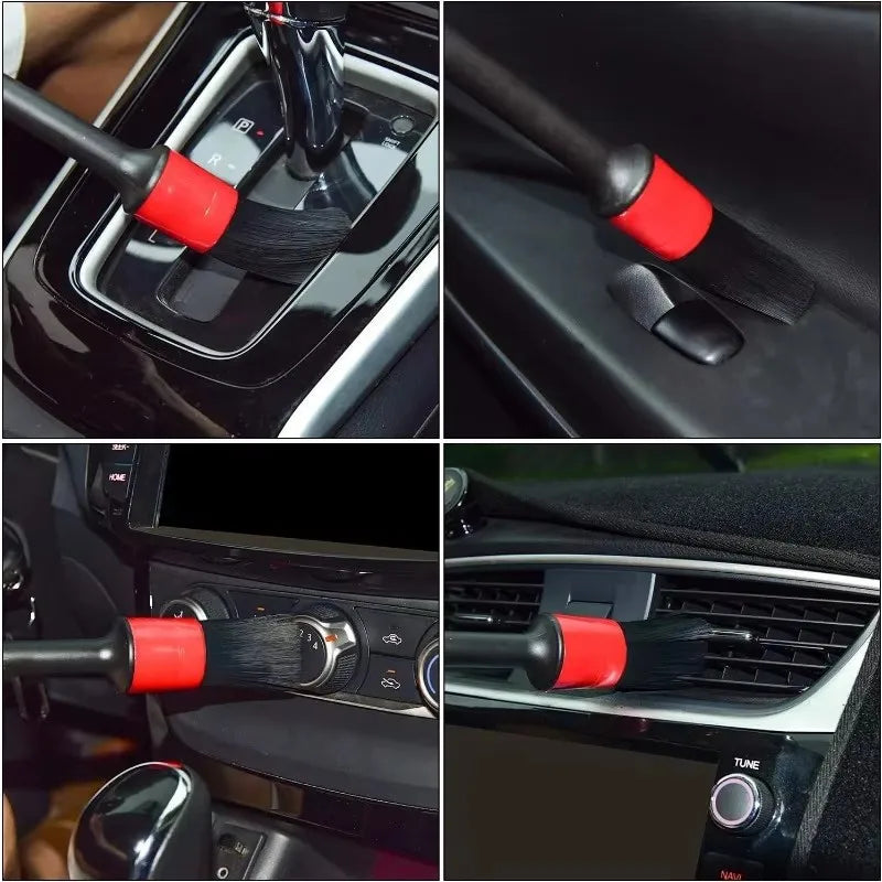 5/6Pcs Car Wash Care Interior Detailing Brush Set cleaning Air Outlet wheel Rims dashboards vents Clean Brushes Auto Accessories