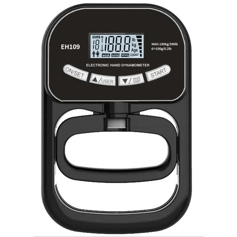 Grip Strength Tester 265Lbs/120Kg Digital Hand Dynamometer Grip Strength Meter USB LCD Screen Hand Grip for Power Training