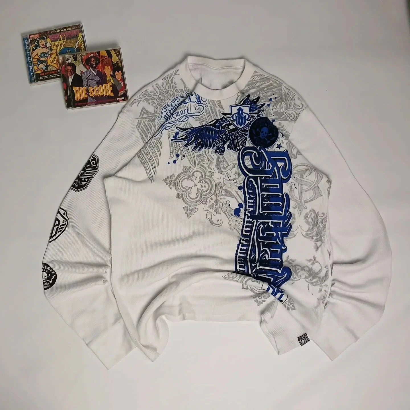 Y2K Southpole Long-Sleeved Tops New Man American Japanese Harajuku Pure Cotton T-shirt Shirt Fashion Clothes