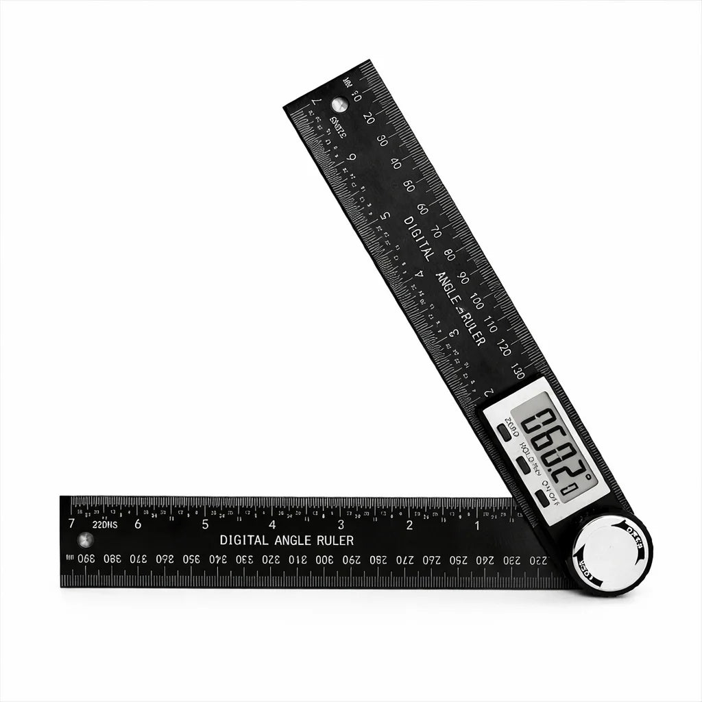 2 in 1 Digital Angle Detector, 360° High Accuracy Angle Finder Ruler, Woodworking Measurement Tool, Multifunction Level Gauge