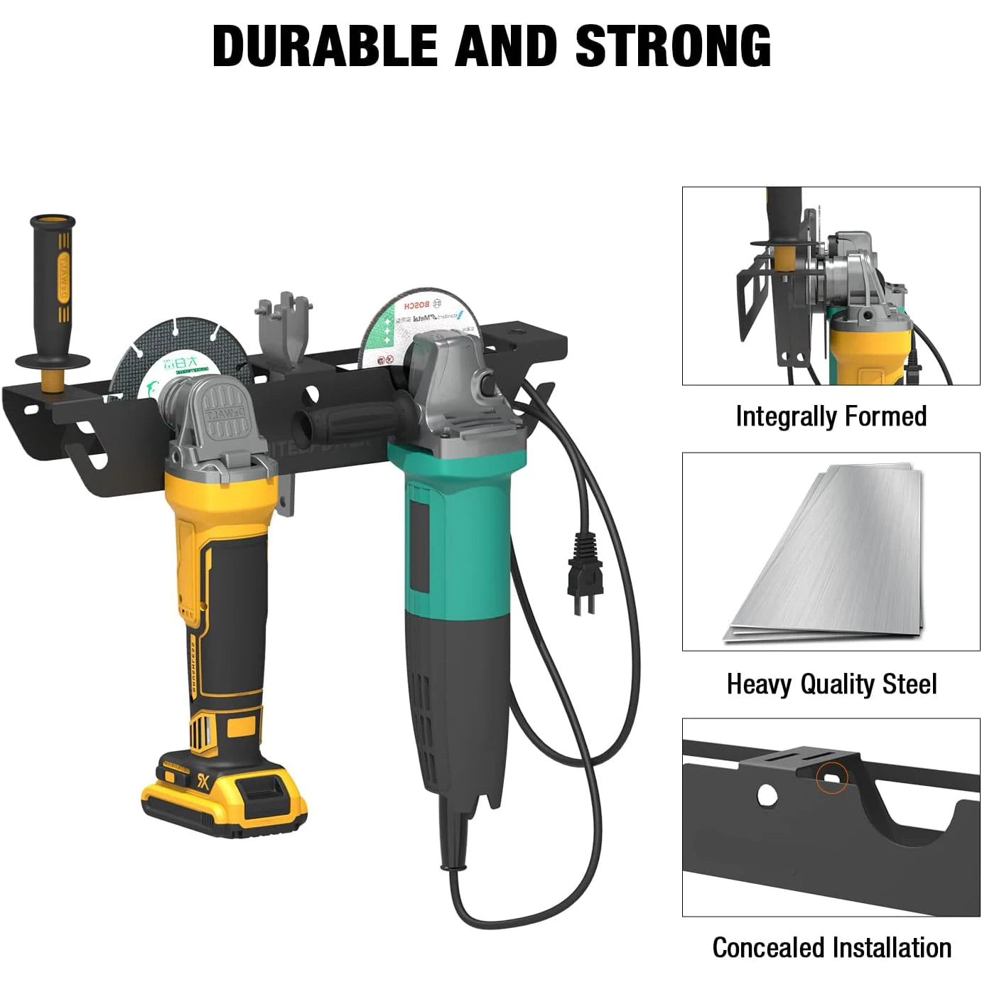Angle Grinder Holder Stand Storage Rack With Cord Hanger Wall Mounted Stand For Cutter Polisher