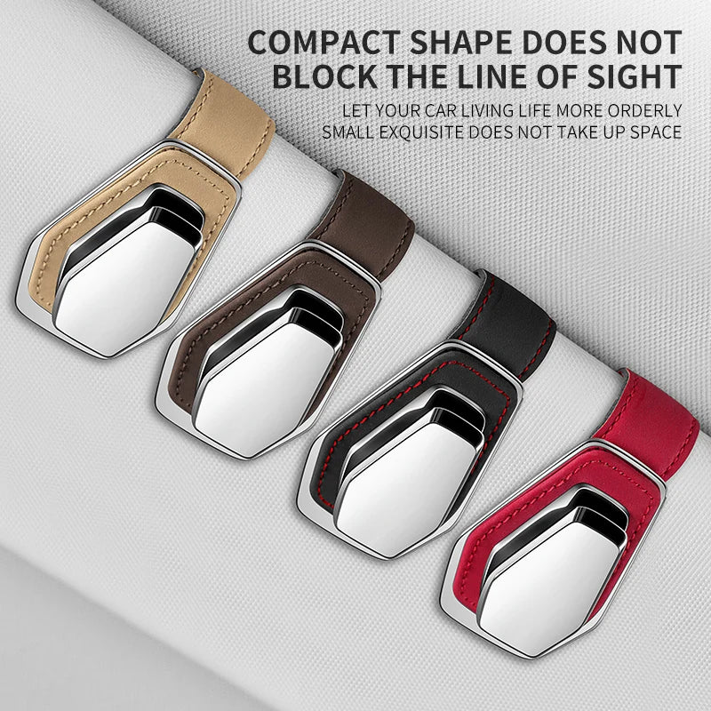 Suede Sun Visor Glasses Clip Car Interior Storage Organizer For BMW E46 E39 E90 E60 E36 F30 F10 E34 E30 F20 E92 M3 M4 M5 X5 X6