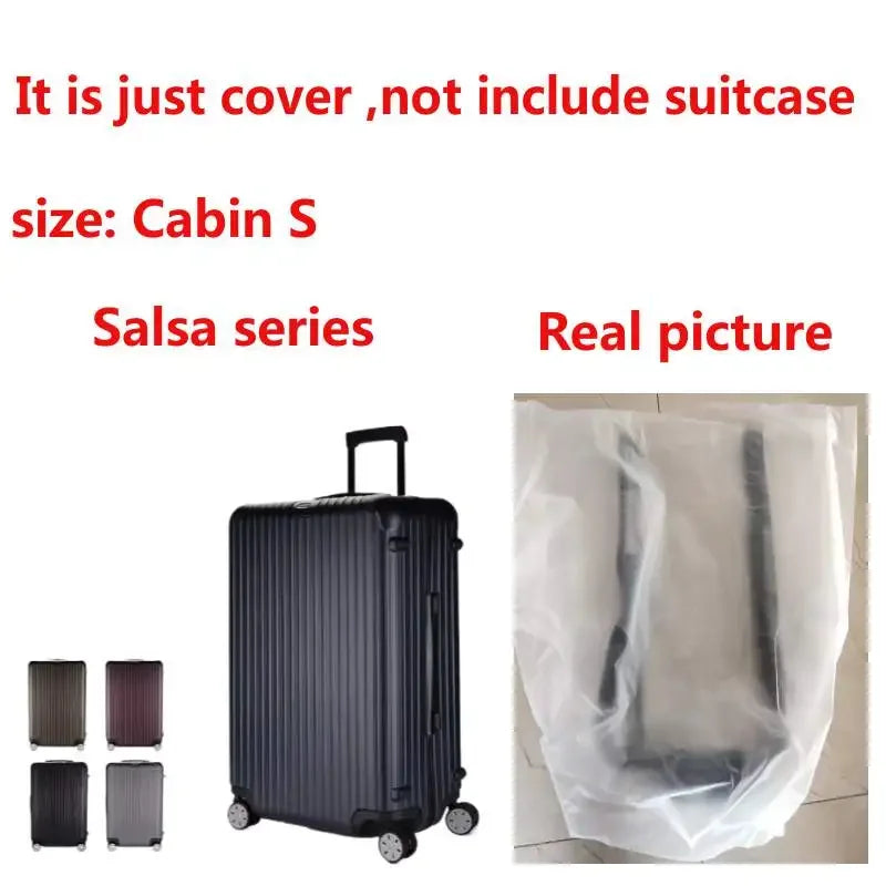 Clear Cover for Rimowa Salsa Luggage Covers with Zipper Luggage protector Transparent PVC Case without Demoulding 810 series
