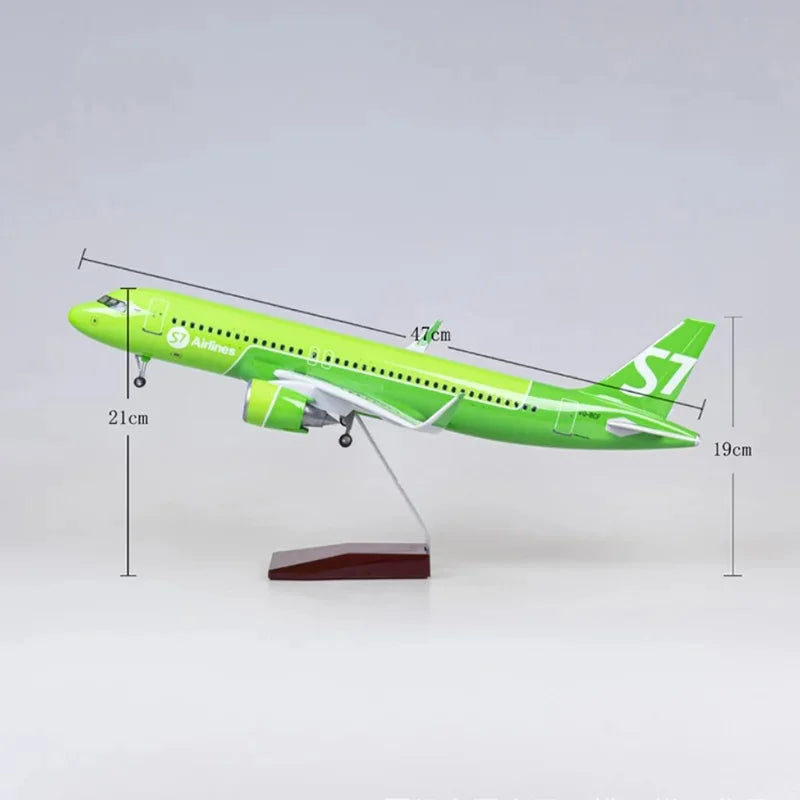 47cm Model Airplanes A320NEO Series 1/80 Scale Aircraft Resin Toy Planes Aviation Miniature Souvenir Plane Toy Christmas Gifts