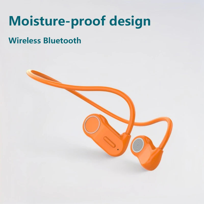 2026 New Bluetooth Earphone Neck Mounted Wireless Headset Sports Wireless HiFi Stereo Music Headset Smooth Sound Conduction
