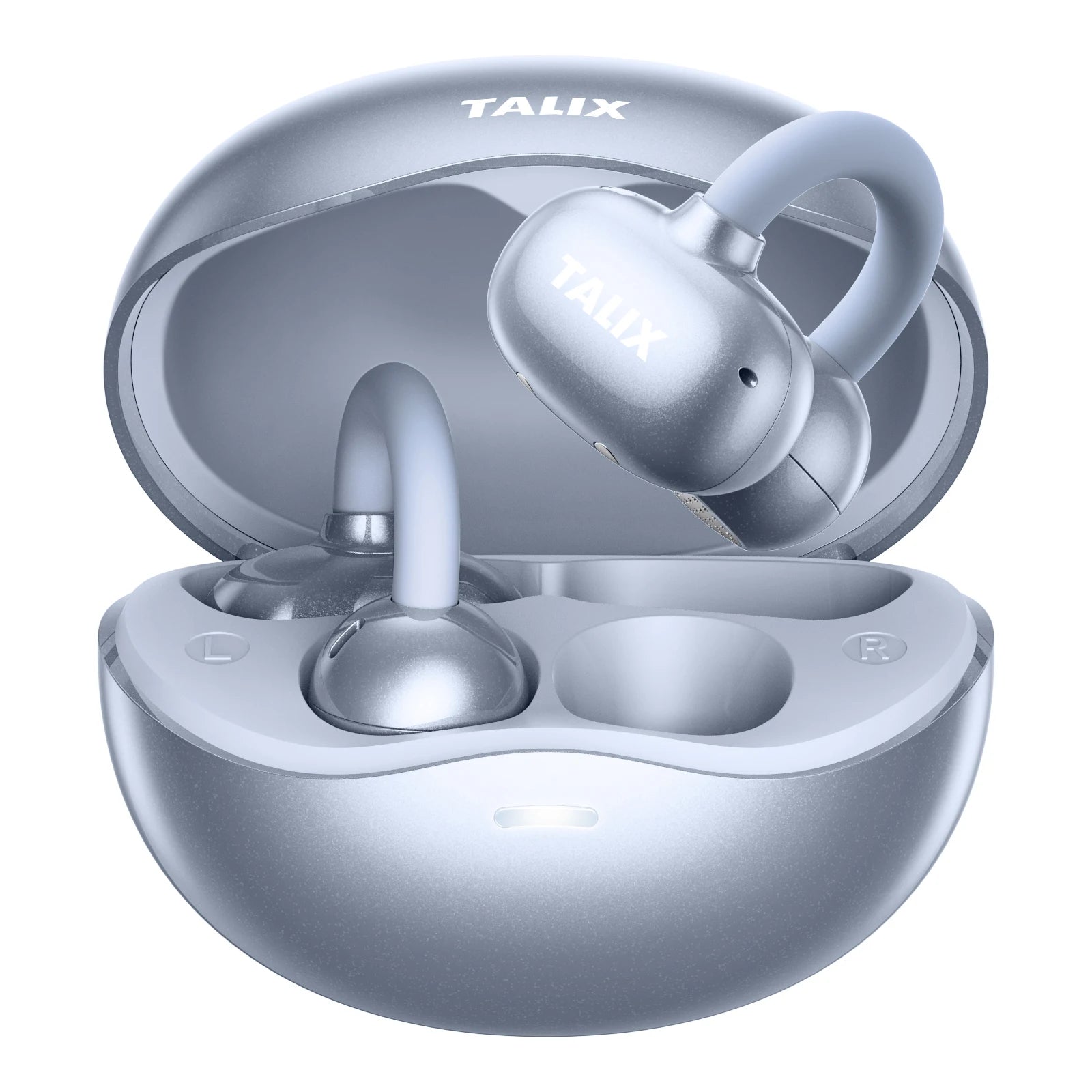 TALIX Ultra Open Ear Earbuds X6 Clip-On Headphone with Directional Sound Ultra-Light Comfort Fit 40H Playtime Spatial Sound