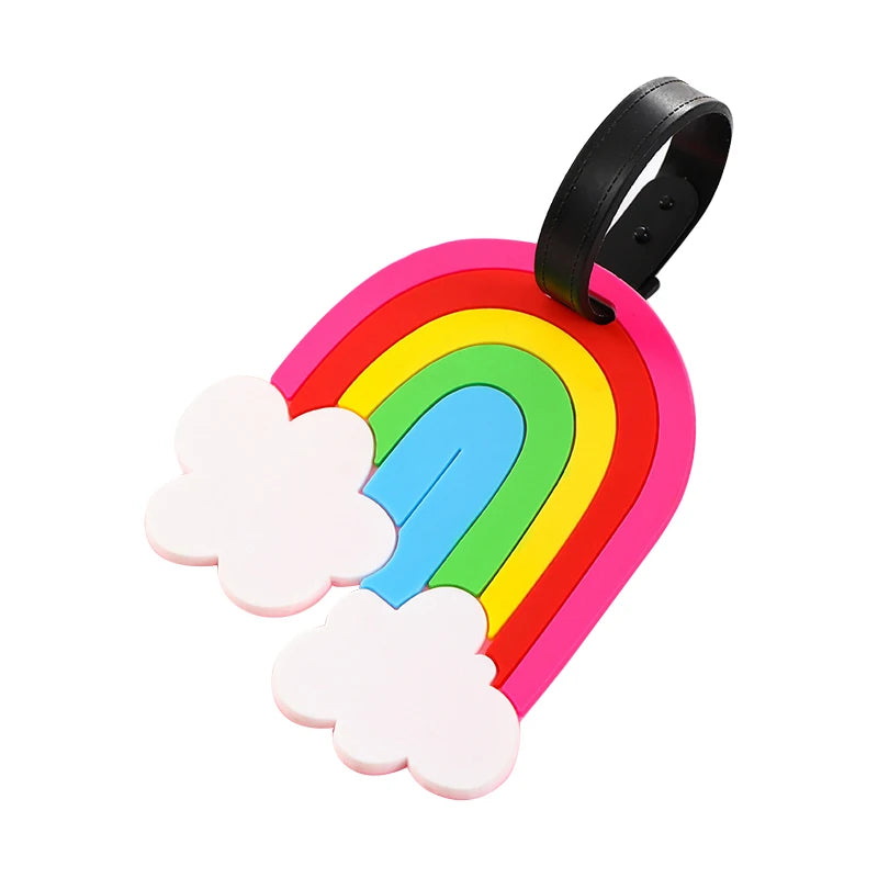 Travel Accessories Creative Baggage Boarding Tags Luggage Tag Cartoon Car Bus Aircraft Suitcase ID Addres Holder Portable Label