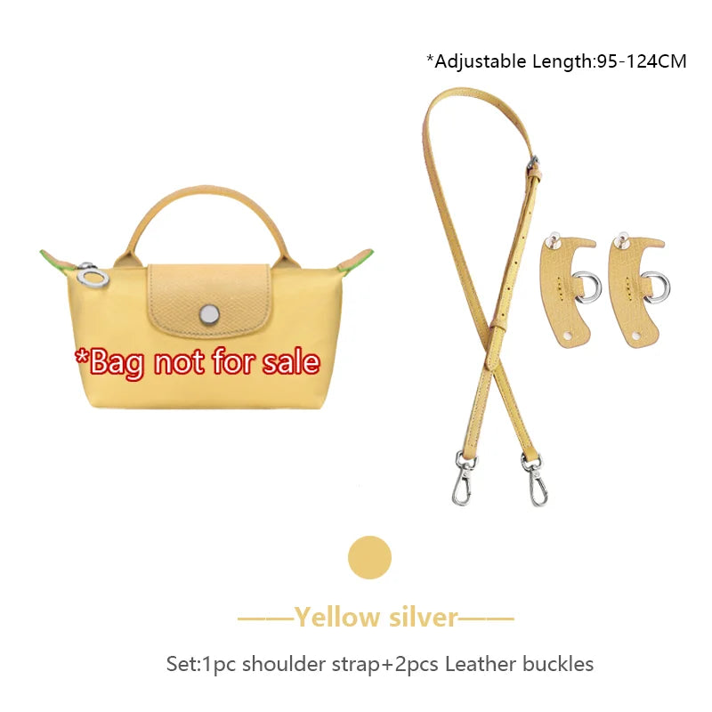 Genuine Leather Bag Shoulder Strap For Longchamp Mini Bag Crossbody Bag Strap Adjustable Bag Belt Bag Replacement Accessories