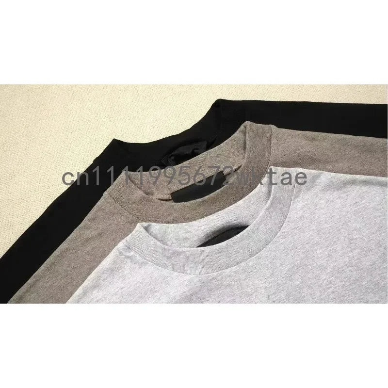 25SS Men's Two Piece Outfit Set Luxury Design Silicone Letter Logo T-shirt Sports Suit High Street Couple Oversized Jogging Set