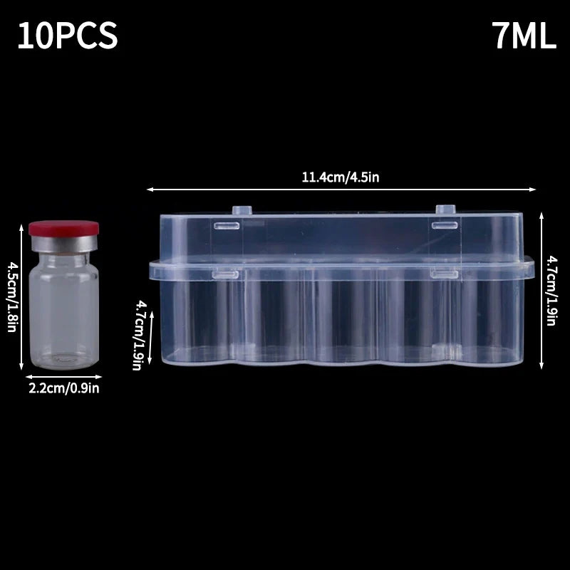 3ML Vial Peptide Storage Case Vial Peptide Storage Box Clear Freezer Vial Peptide Storage Case 3ML Vial Peptide Container Boxes