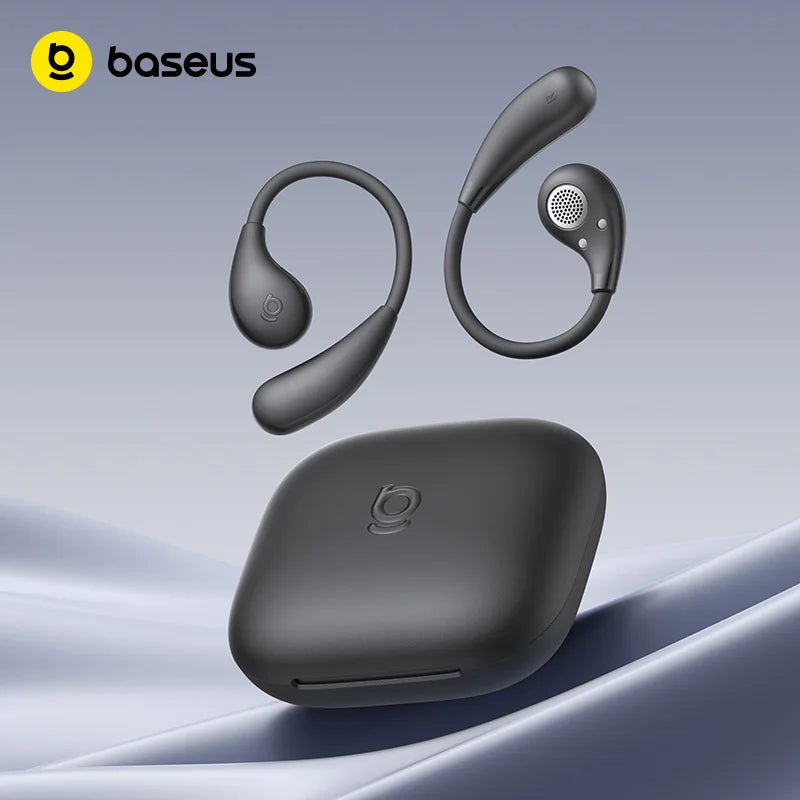 Baseus BF1 Lite Open-Ear Sport Wireless Earphones Bluetooth 5.4 EarHooks Big Bass Sport Earbuds 60Hrs Playtime