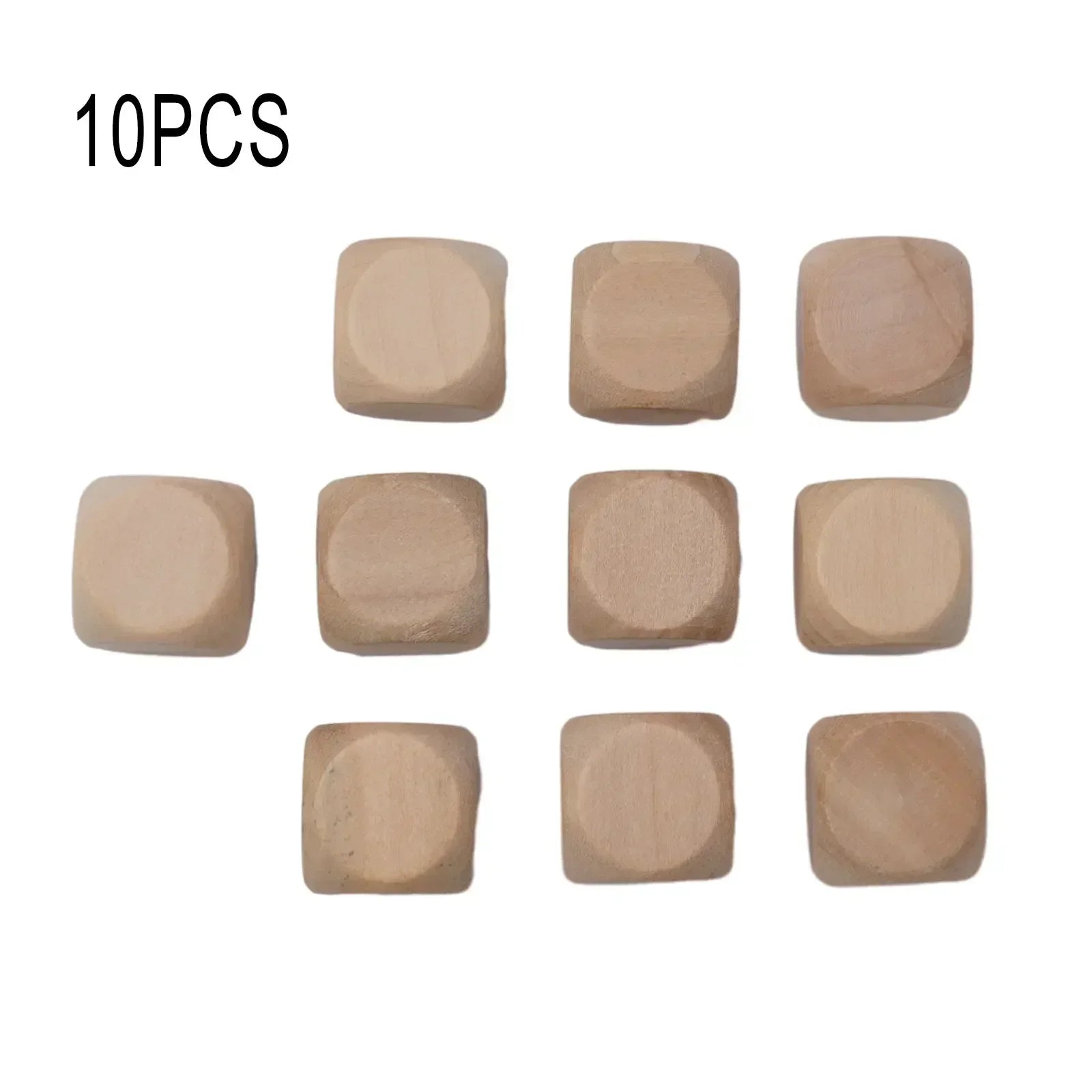 10pcs 8/12/16/20/22/25/28/30mm 6 Sided Blank Wood Dice For Party Family DIY Games Printing Engraving Toys Wood Cube Dices
