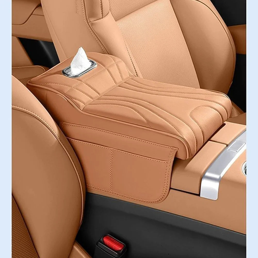 Car Armrest Pad For Toyota Land Cruiser Prado LC250 2024 2025 Car Box Height Increase Protective Cover Storage Bag Auto Styling