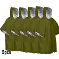 3/5-Pack Emergency Poncho Set - Waterproof,Thermal,Ultra-Lightweight,and Durabl,Ideal for Outdoor Enthusiasts,Hikers,and Campers