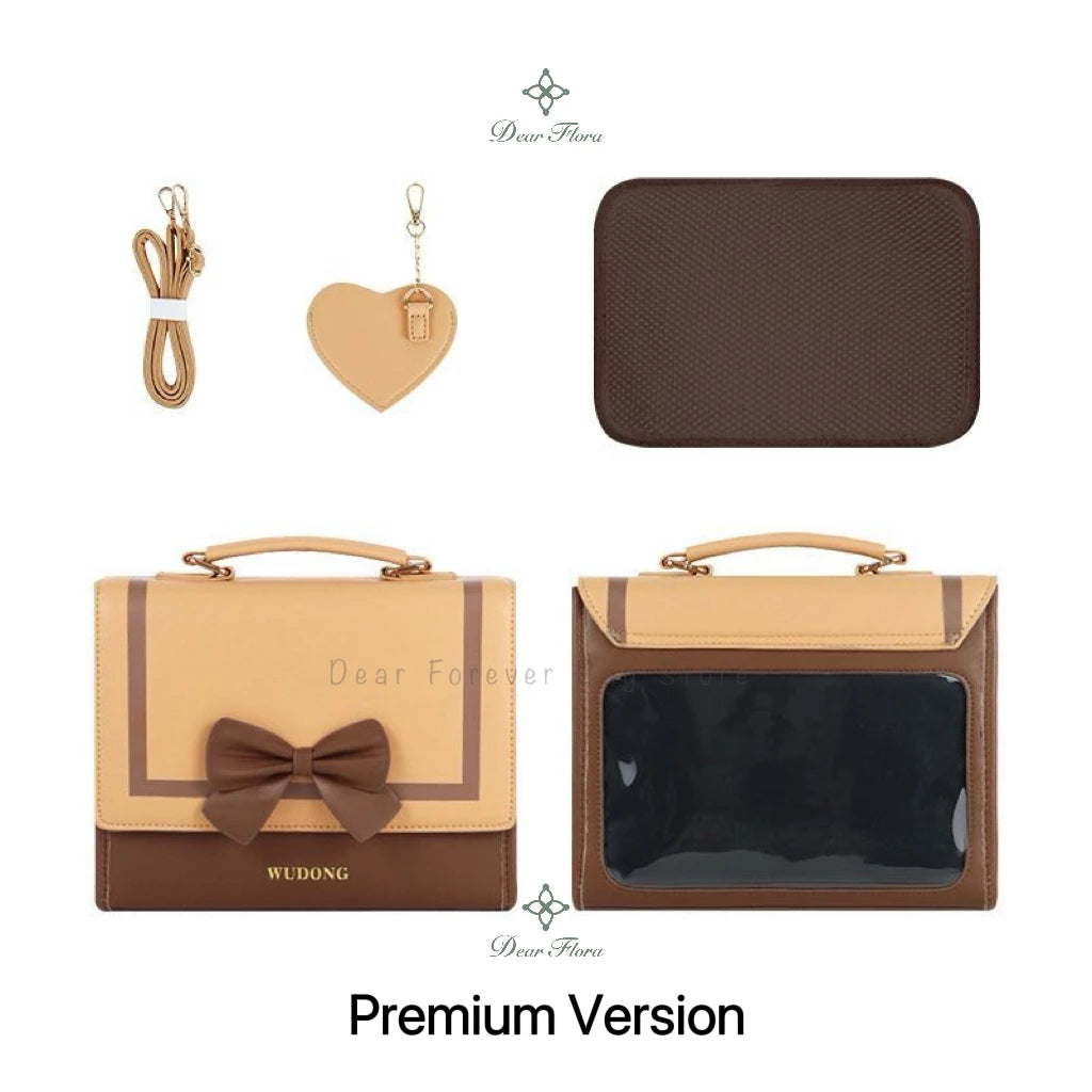 Y2K Premium Version Sweet Ita Bag Lolita Girl Transparent Bag Fashion Preppy Style Shoulder Crossbody Bag Kawaii Display Handbag