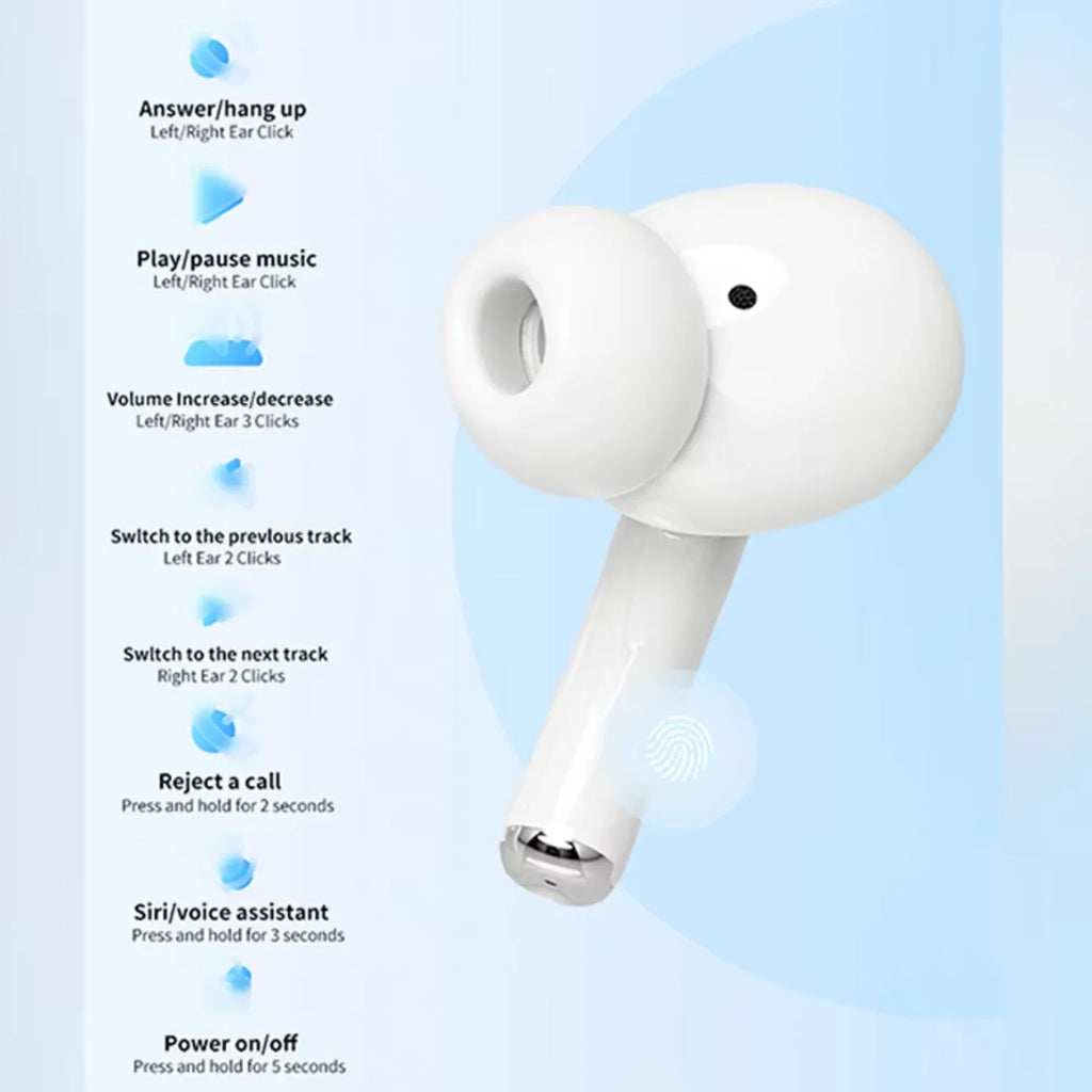 UEESFIT TWS Pro 5 Wireless Bluetooth Earphones Headphones ANC Noise Reduction Earbuds HiFi Sound Low Latency for IPhone Android