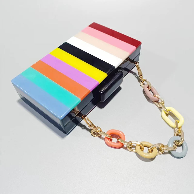 Women's Bags Fashion Acrylic Bags Luxury Handbags Brand Clutches Famous Handbags Celebrating Wallet Mini Shoulder Wedding Pouch