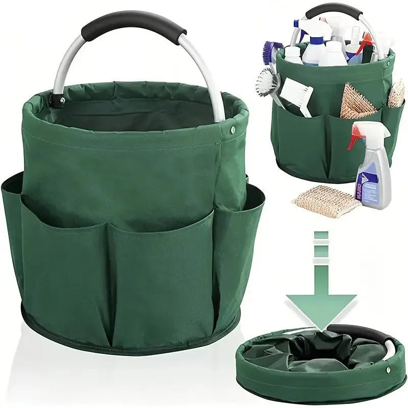 Storage Baskets Outdoor Handbag Travel Storage Toiletry Organizer Bag With Handle Foldable Picnic Basket Portable Garden Tools