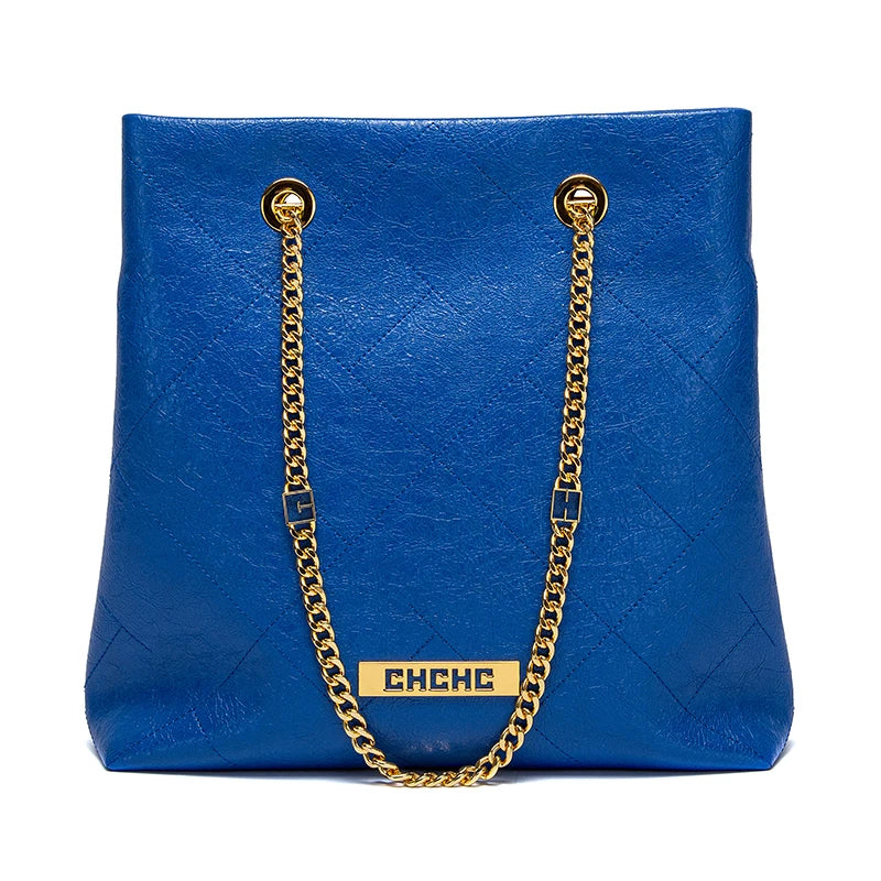 CHCH Women's Tote Bag 2025 New High Quality Chain Bag Women's Shoulder Bag Business Commuter