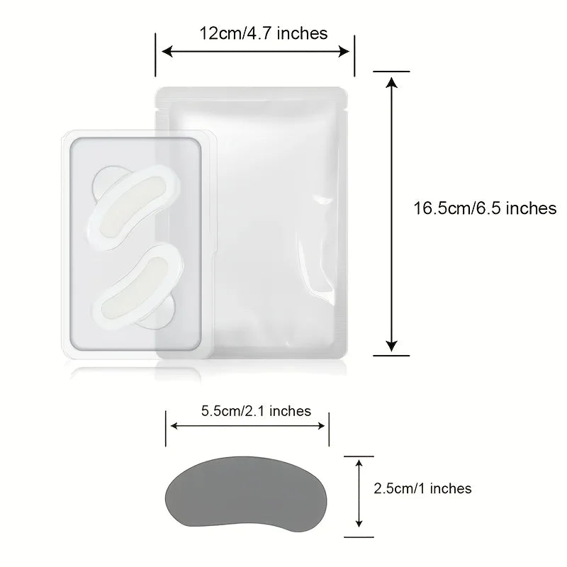 Allergic Eye Patch 0.25mm Microneedle for Face Care, Light Brown, No Battery, Portable & Easy Use, Anti-Aging Wrinkle Repair