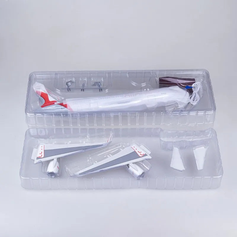 47cm Air Arabia A320 Airplane Model 1/80 Scale Resin Diecast Airplane Model  With Stand For Display Collection or Toy Plane Gift