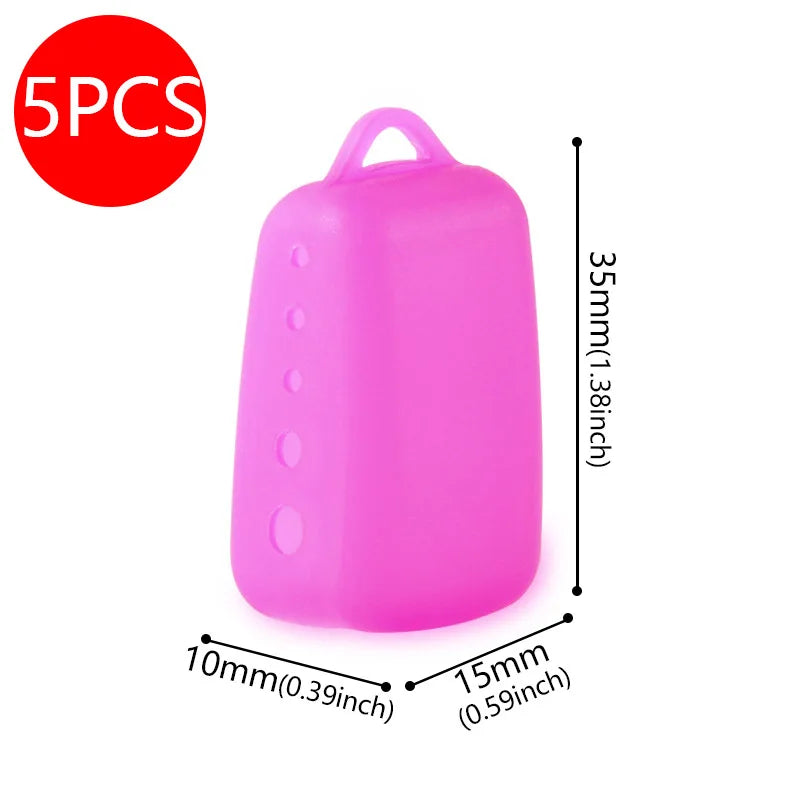 5PCS Silicone Toothbrush Head Covers Portable Cover Case Travel Hiking Camping Toothbrush Cap Case Support Bathroom Accessory