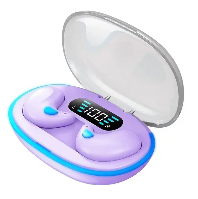 X55 Wireless Sleep Earphones - Invisible Bluetooth Earbuds for Side Sleepers, Passive Noise Reduction, Comfort All-Night