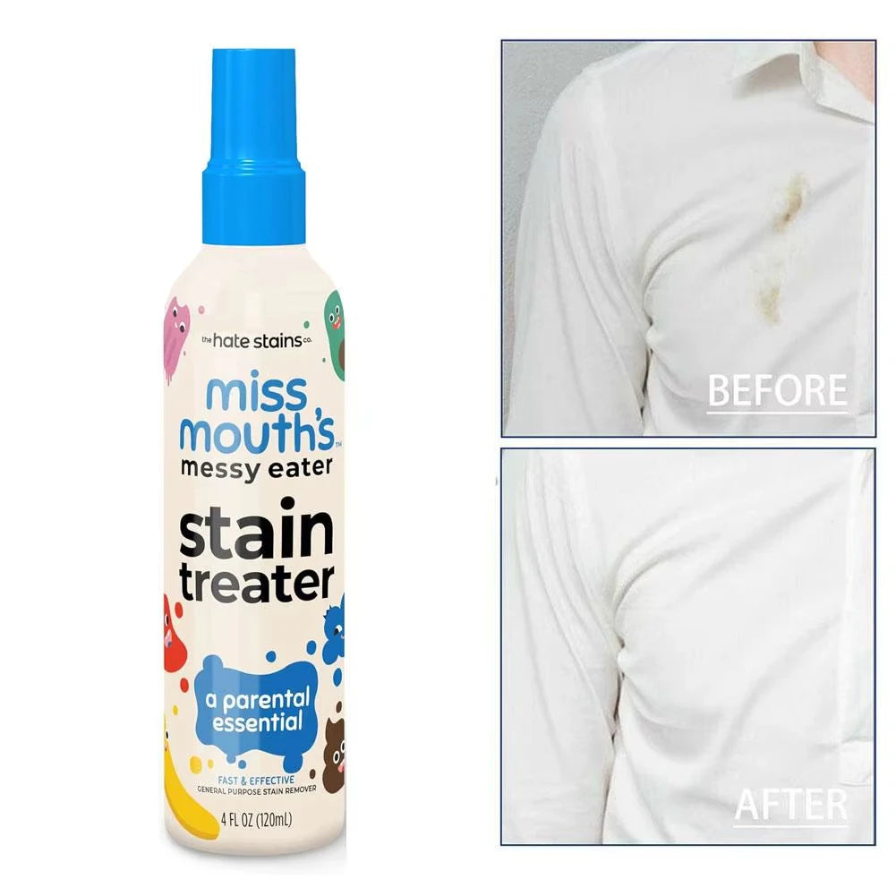 120ml Stain Remover Spray Effective Fabric Yellow Stain Removal  Dust Bleached Decontamination Wash-free Cloth Cleaning Supplies