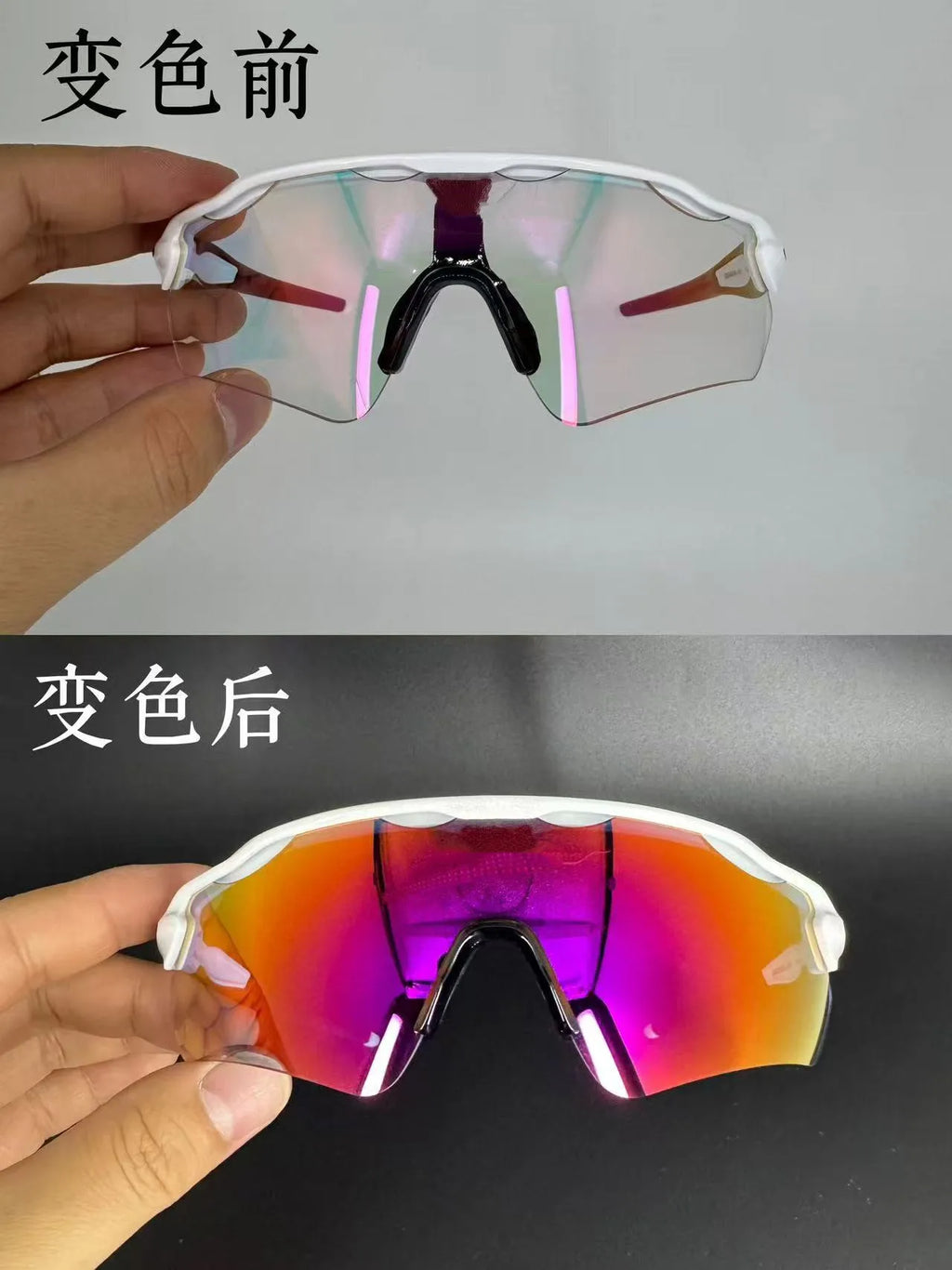 Sports Sunglasses Cycling Running Glasses Photochromic Lens UV Protection Polarized Outdoor Sunglasses for Men Windproof Goggles