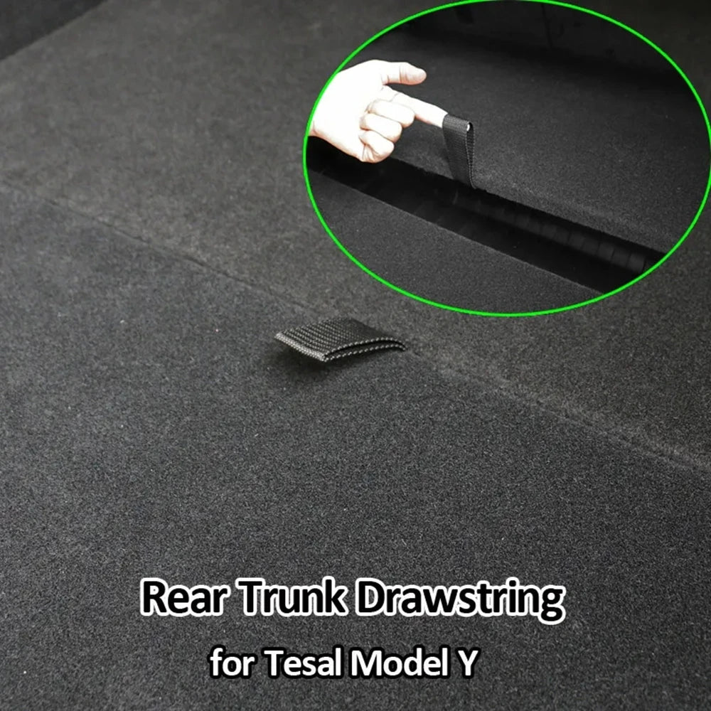 Rear Trunk Pull Strap Handle For Tesla Model Y YL Tail Box Drawstring Rope Interior Accessory Cars and auto parts