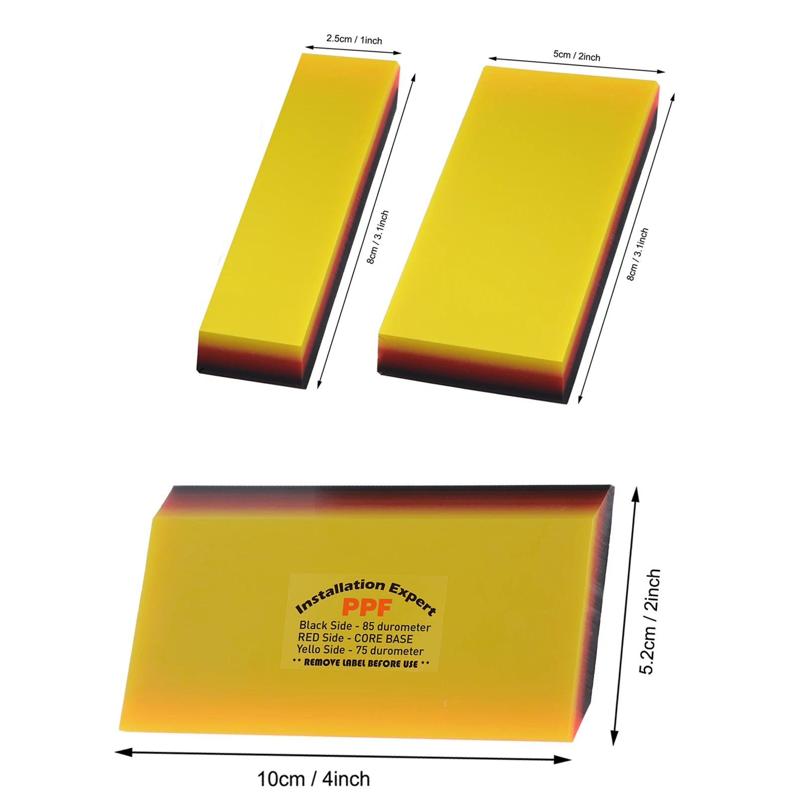 EHDIS Vinyl Wrap PPF Squeegee Tools Car Window Tint Decal Installation Glass Cleaning Scraper Handheld Wiper Different Softness