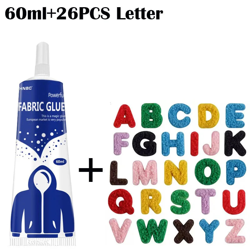 3/15/60/120ml Fabric Adhesive with Patch - Fast drying waterproof strong bonding seam repair adhesive for garment textiles