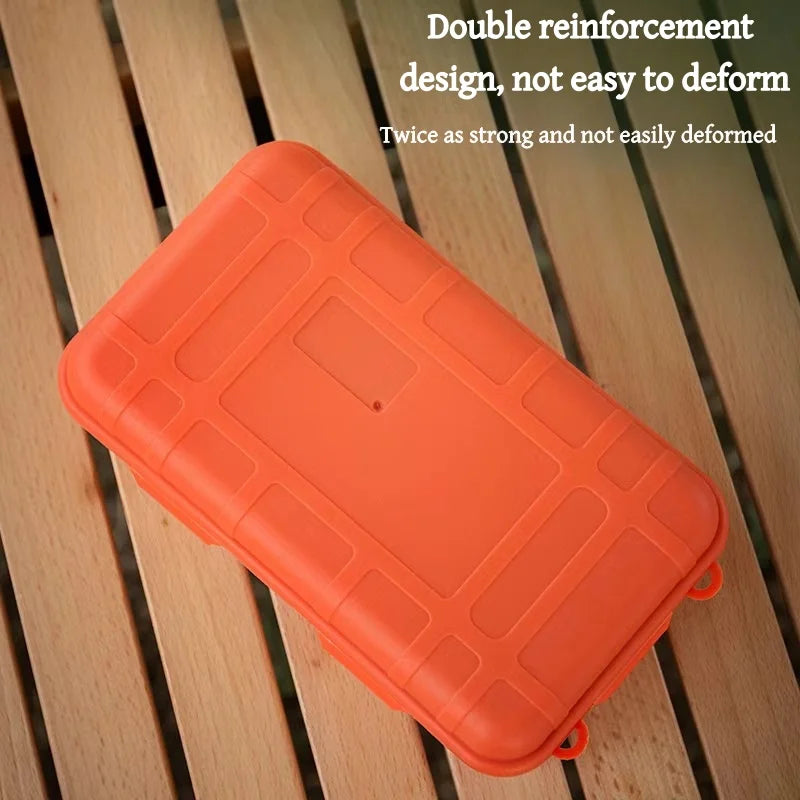 Outdoor Waterproof Survival Sealed Box | Dustproof Shockproof Plastic EDC Tools | Storage Container Case Holder