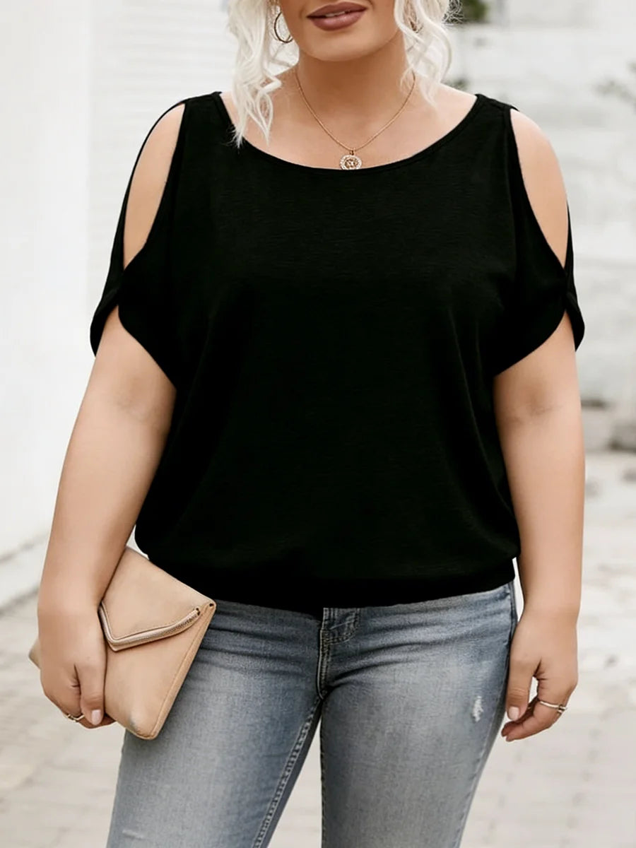 Plus Size Women's T-Shirt V Neck Short Sleeve Floral Print Loose Fit Tops Boho Spring Summer Casual T-Shirt Beach Soft Tops